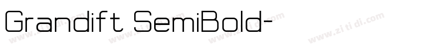 Grandift SemiBold字体转换